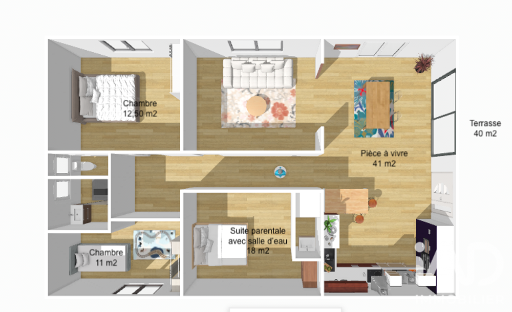 Vente Appartement 4 pièces