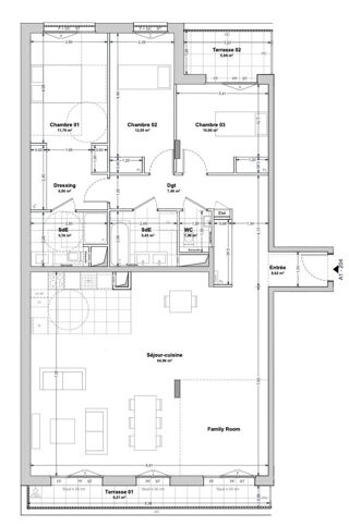  Appartement à vendre 4 pièces 134 m²