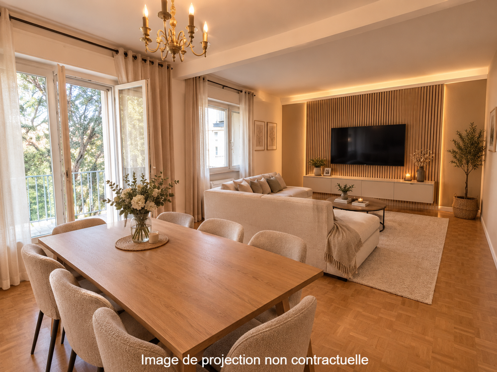 Vente Appartement T3 61 m², Balcon, situation idéale, Villeurbanne Gratte-Ciel Villeurbanne