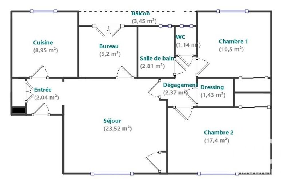 à vendre  Appartement Boulogne-Billancourt (92100)