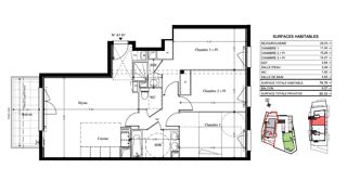  Appartement à vendre 4 pièces 79 m²