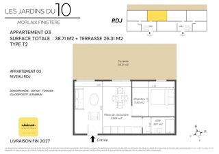  Appartement à vendre 1 pièce 39 m²