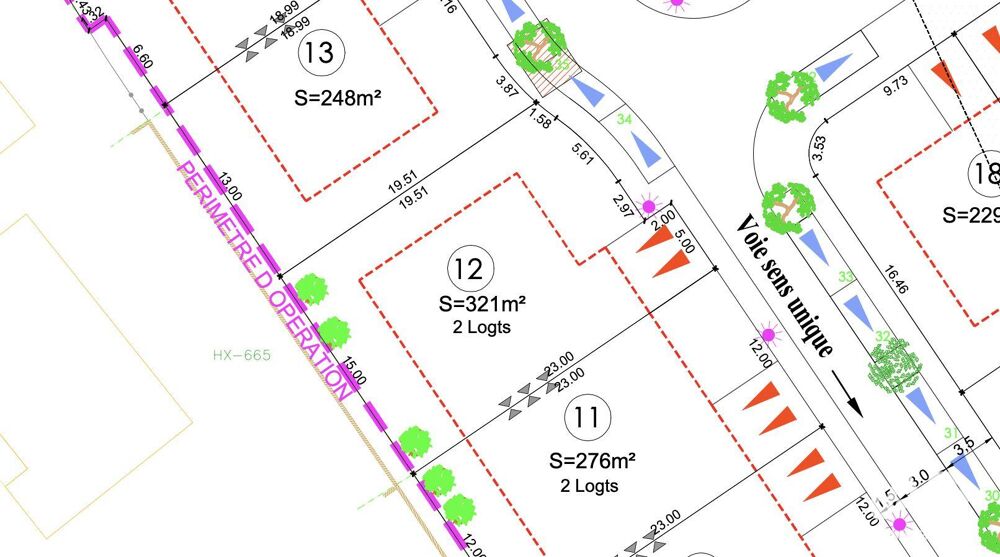 Vente Terrain Vente Terrain 321 m&sup2; Perpignan
