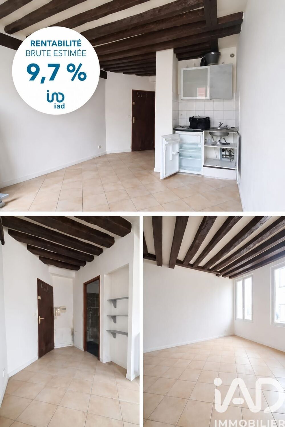 Vente Studio 1 pièce