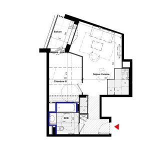  Appartement à vendre 2 pièces 45 m²