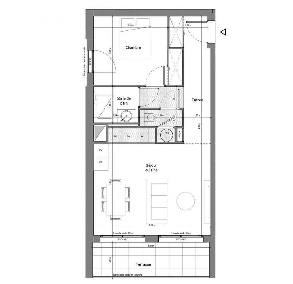 Vente Appartement 2 pièces