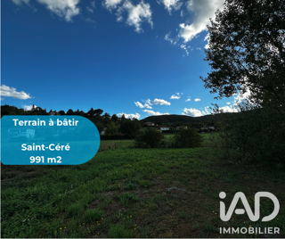 Vente Terrain Vente Terrain à bâtir 991 m&sup2; Saint-céré
