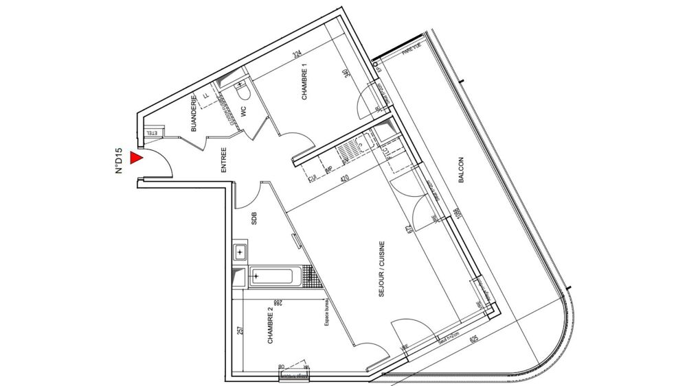 Vente Appartement 3 pièces