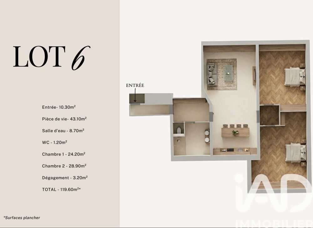 Vente Appartement 4 pièces