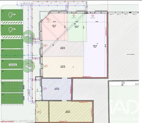   Vente Boutique/Local commercial 63 m&sup2; 
