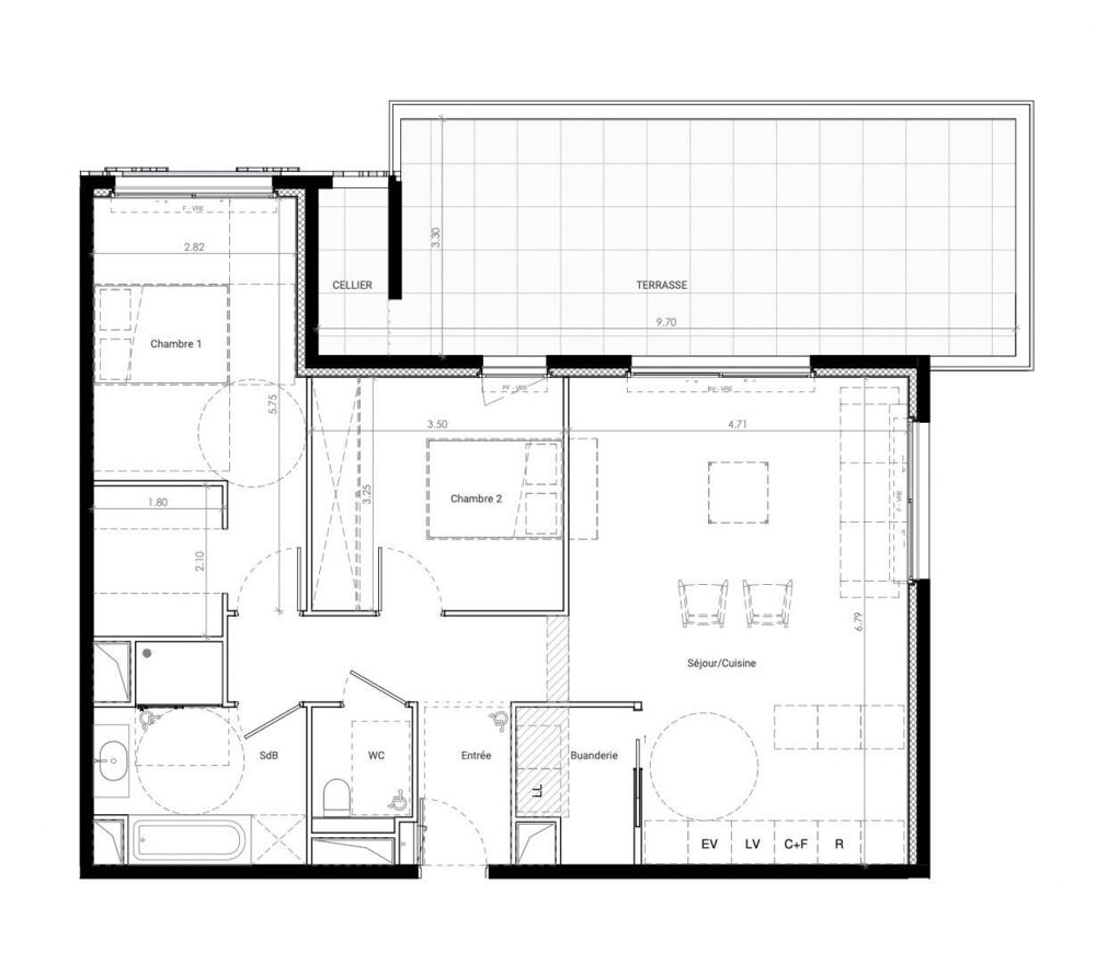 Vente Appartement 3 pièces