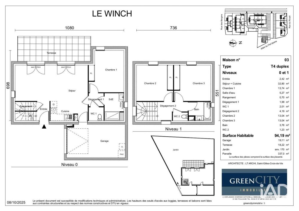Vente Maison Vente Maison/villa 4 pièces Olonne-sur-mer