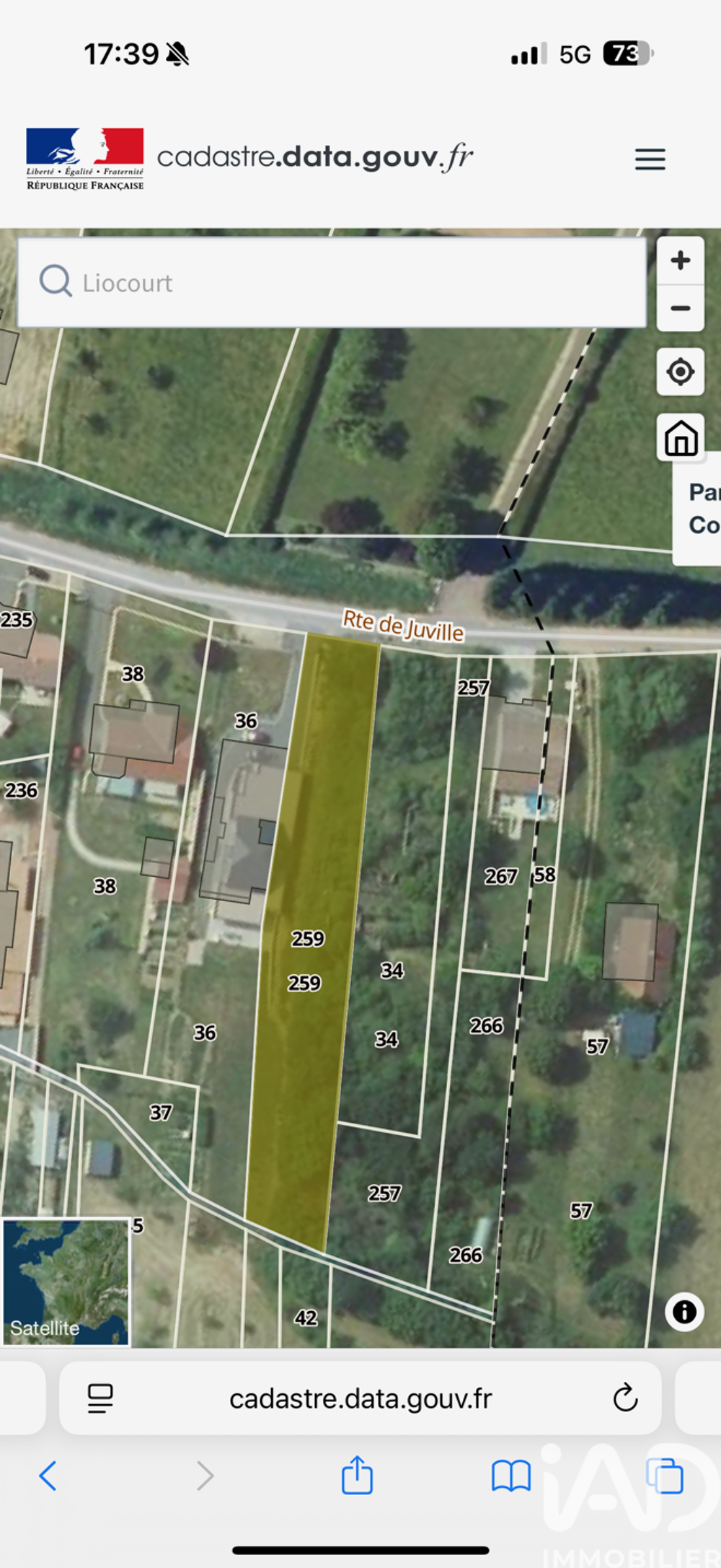 Vente Terrain Vente Terrain 3 880 m&sup2; Liocourt