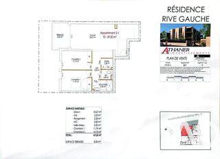  Appartement à vendre 3 pièces 69 m²