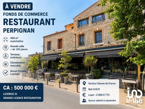 Vente Restaurant 450 m&sup2; 385000 66000 Perpignan