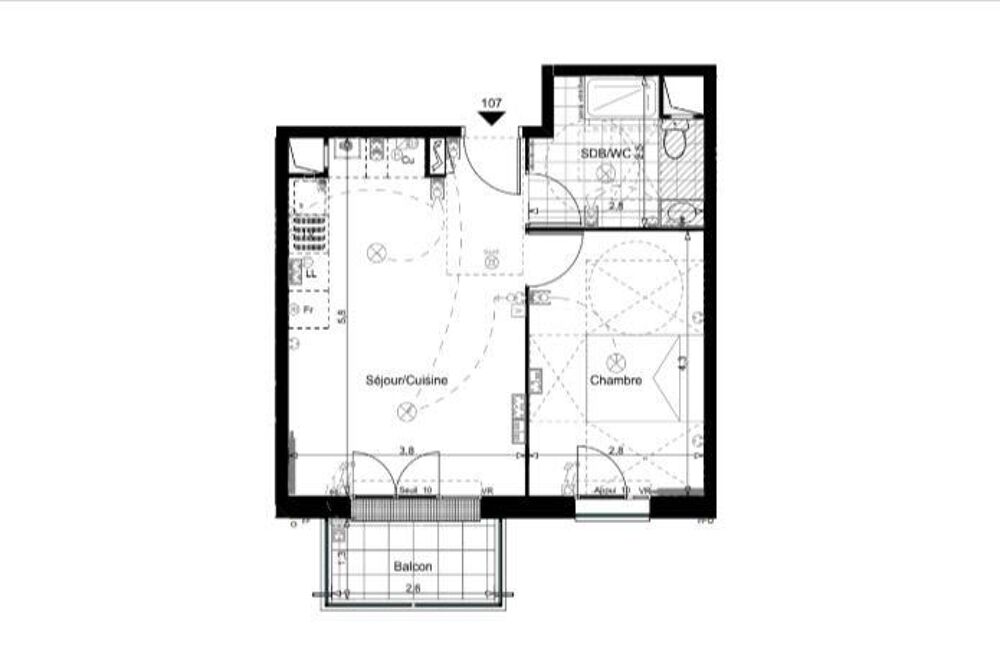 Vente Appartement 2 pièces