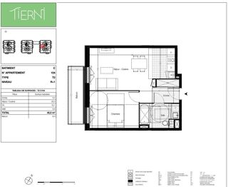  Appartement à vendre 2 pièces 45 m²