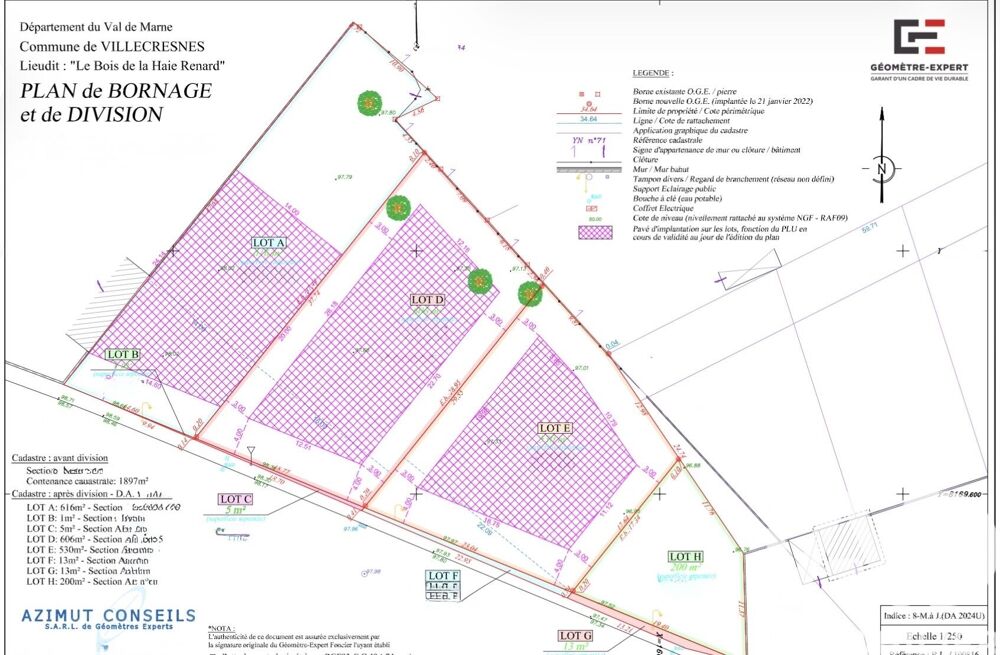 Vente Terrain Vente Terrain 530 m&sup2; Villecresnes