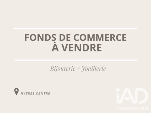 Vente Bijouterie, Horlogerie 133 m&sup2; 422000 83400 Hyères