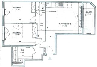  Appartement à vendre 3 pièces 65 m²