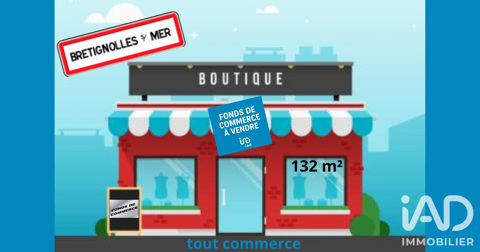 Vente Habillement, Textile 132 m&sup2; 110000 85470 Bretignolles-sur-mer
