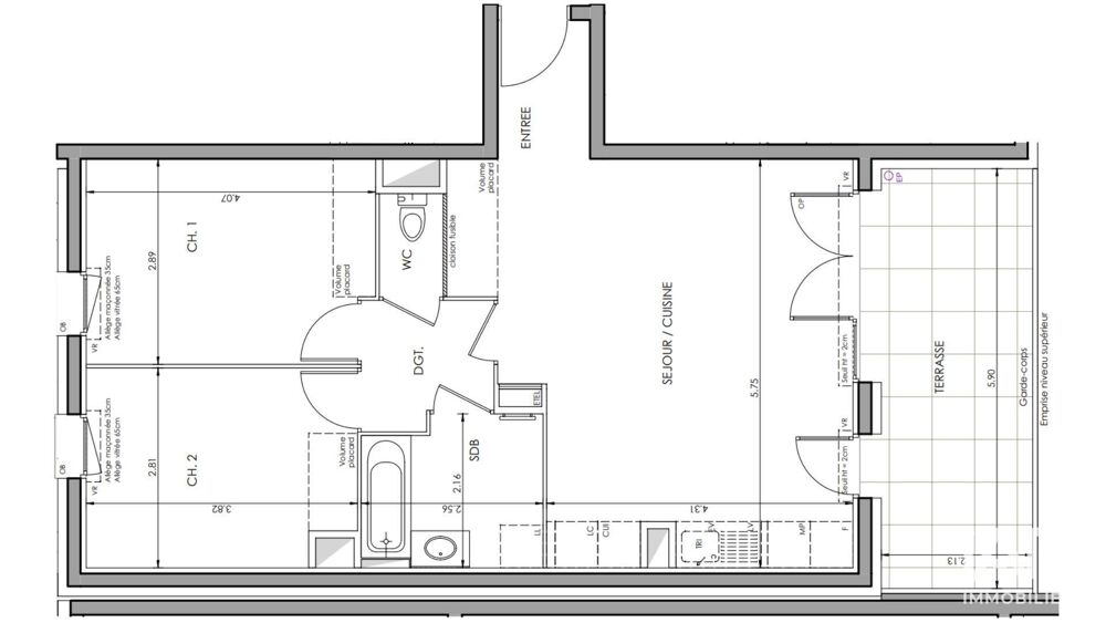 Vente Appartement 3 pièces