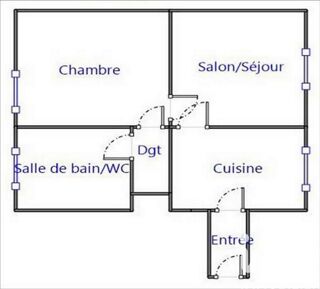  Appartement à vendre 2 pièces 42 m²