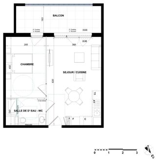  Appartement à vendre 2 pièces 41 m²