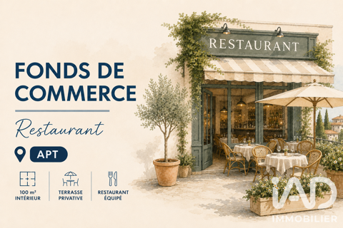 Vente Restaurant 100 m&sup2; 376000 84400 Apt