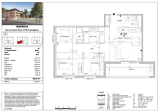  Appartement à vendre 4 pièces 80 m²