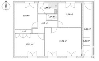  Maison � vendre 3 pi�ces 55 m�