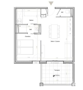  Appartement � vendre 2 pi�ces 45 m�