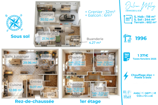  Maison à vendre 6 pièces 118 m²