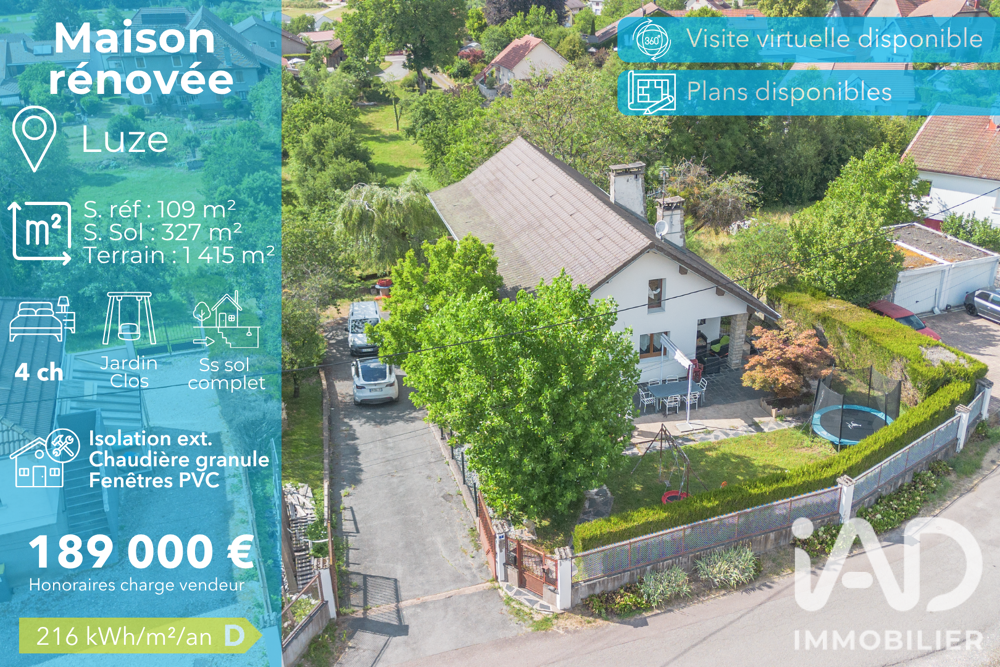 Vente Maison Vente Maison/villa 6 pièces Luze