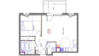  Appartement � vendre 2 pi�ces 49 m�