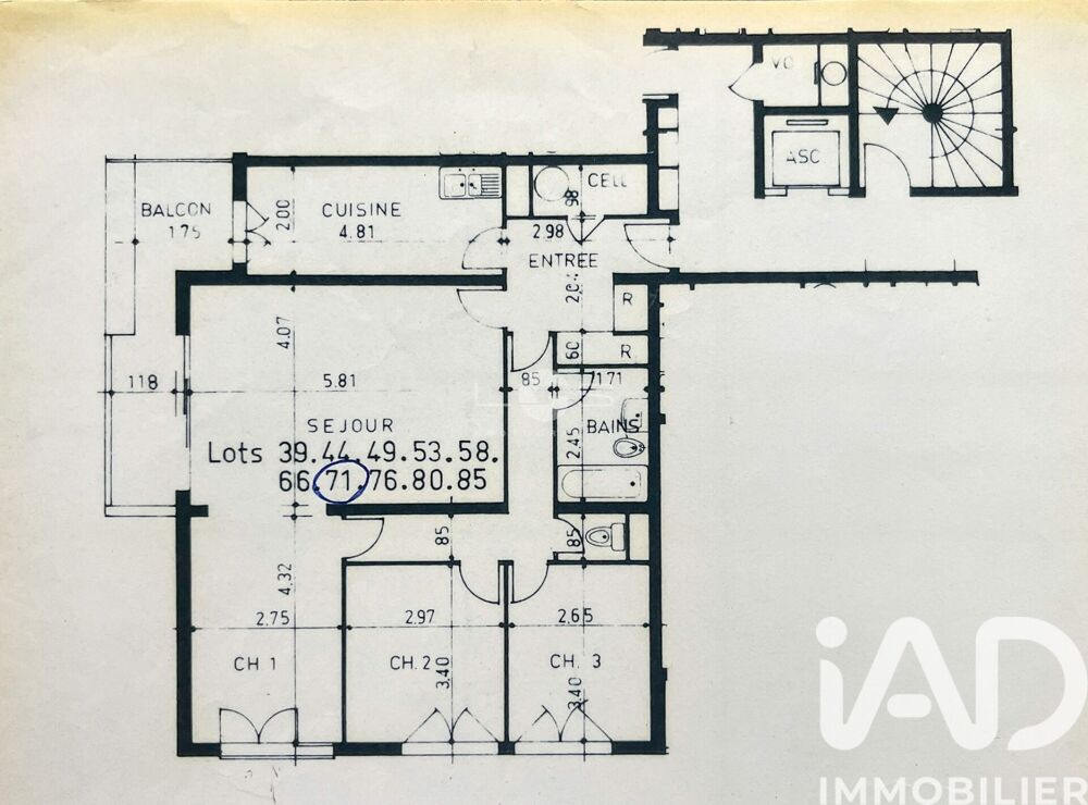 Vente Appartement 4 pièces