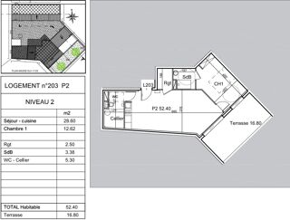  Appartement à vendre 3 pièces 75 m²