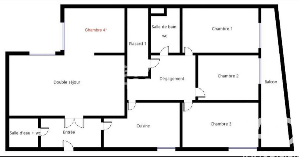 vente Appartement - 5 pièce(s) - 127 m² Versailles (78000)