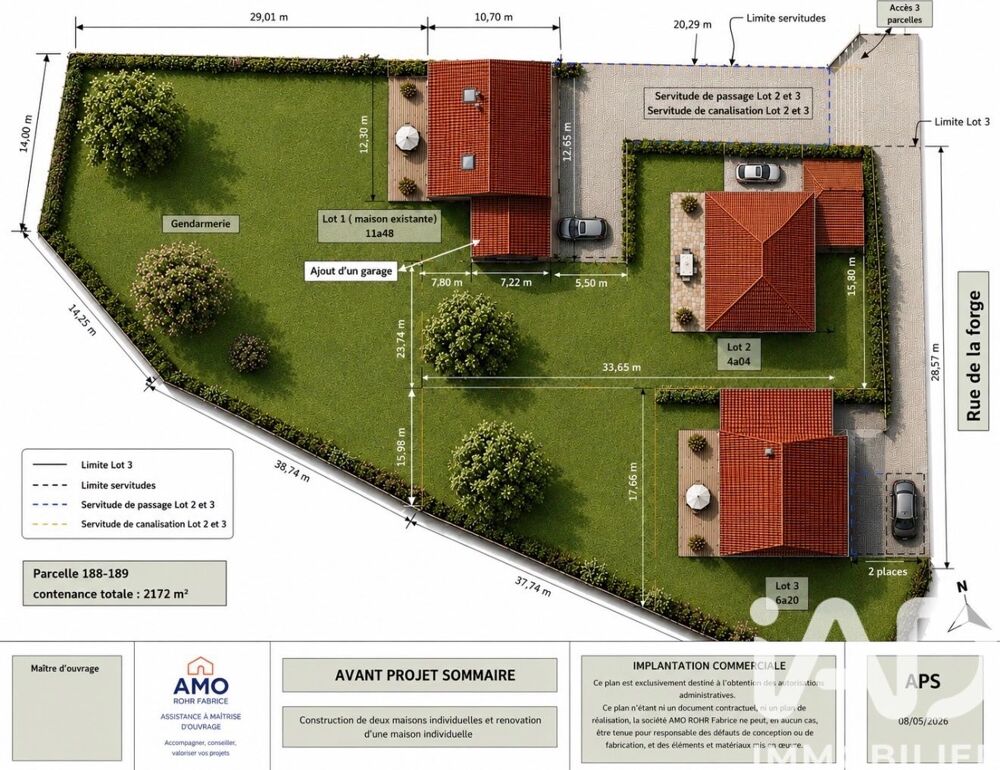 Vente Terrain Vente Terrain à bâtir 404 m&sup2; Sainte-marie-aux-mines