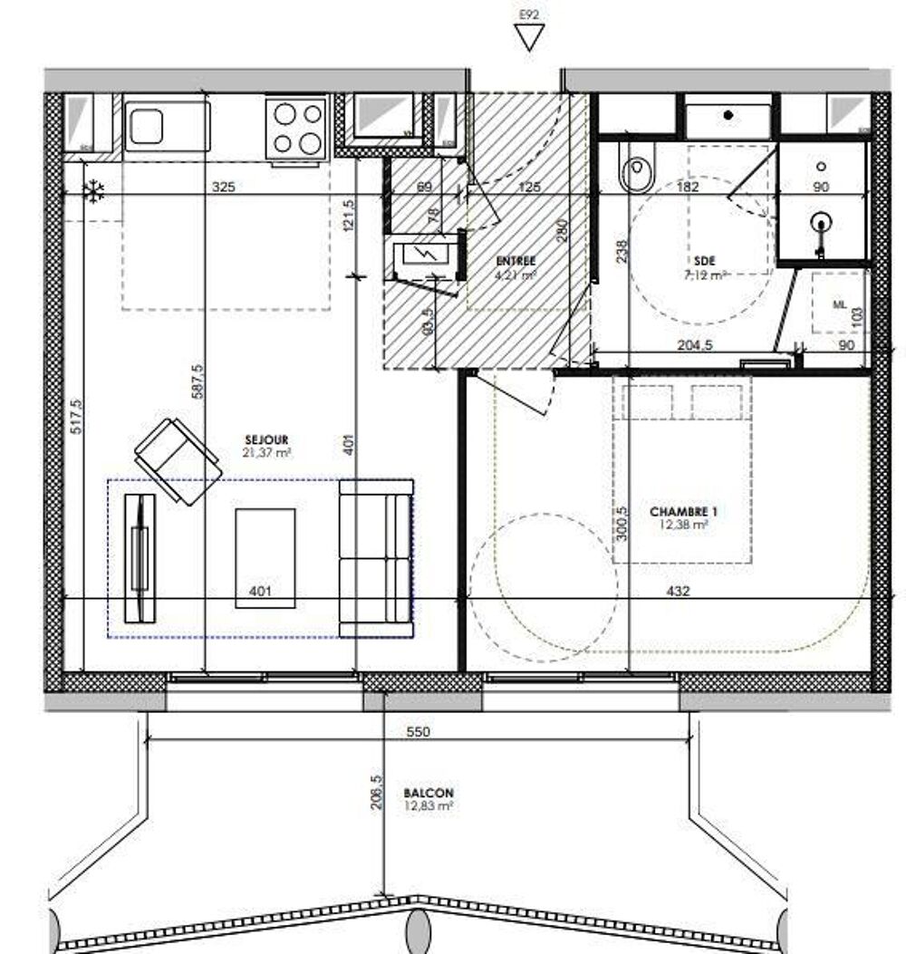 Vente Appartement 2 pièces