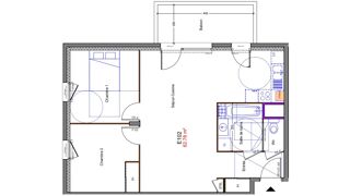  Appartement à vendre 3 pièces 63 m²