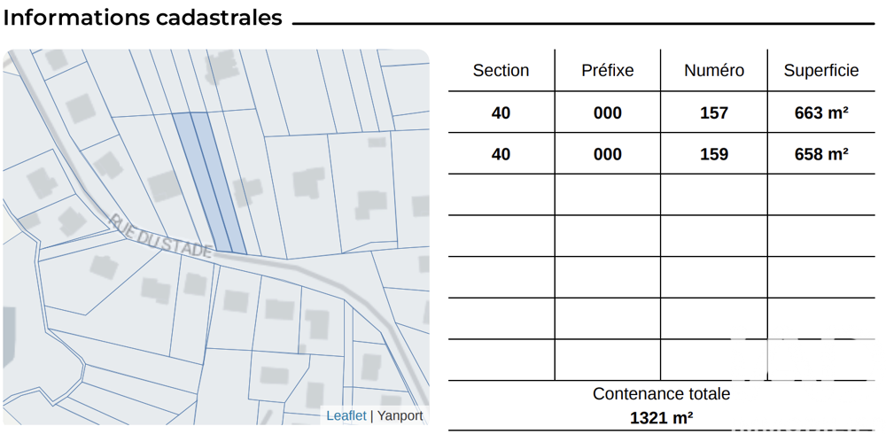 Vente Terrain Vente Terrain à bâtir 1 321 m&sup2; Macheren