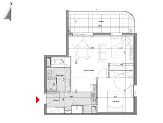  Appartement à vendre 2 pièces 47 m²