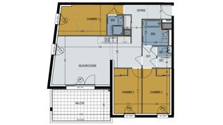  Appartement à vendre 4 pièces 84 m²