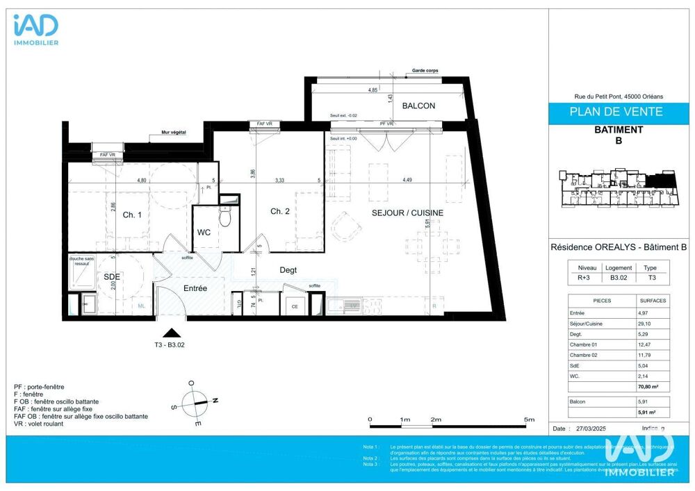 Vente Appartement Vente Appartement 3 pièces Orléans