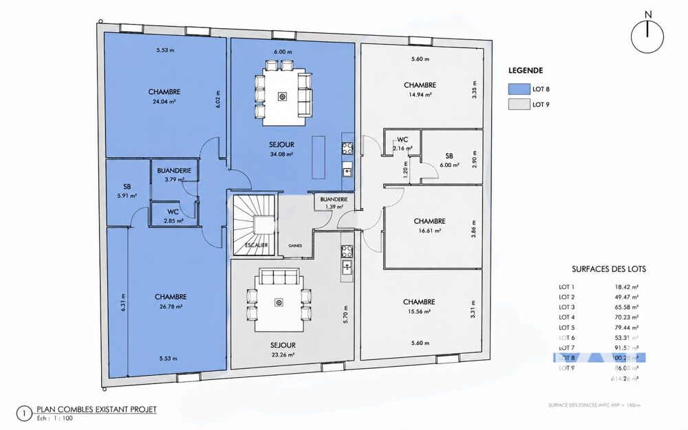Vente Appartement 3 pièces