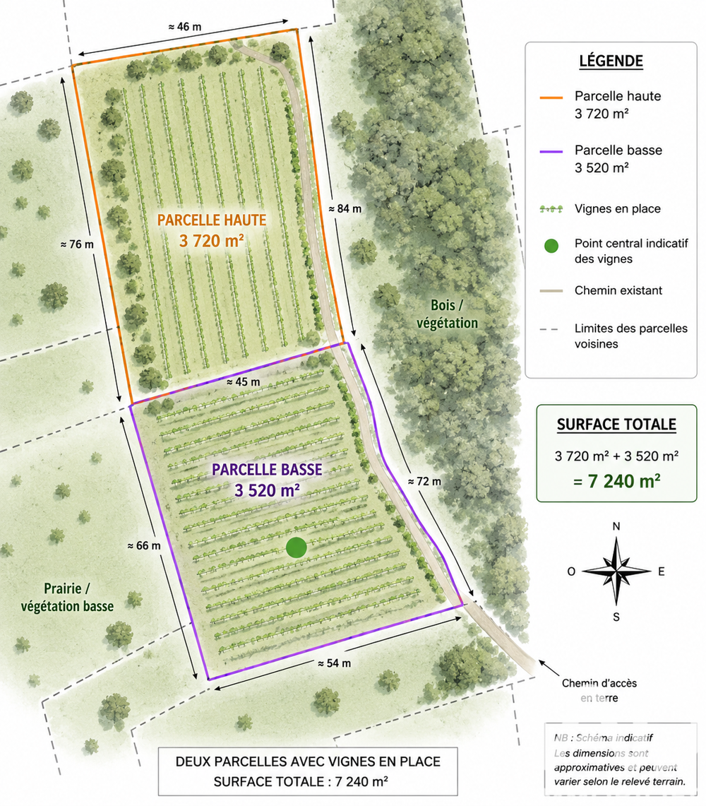 Vente Terrain Vente Terrain 7 240 m&sup2; Ledenon