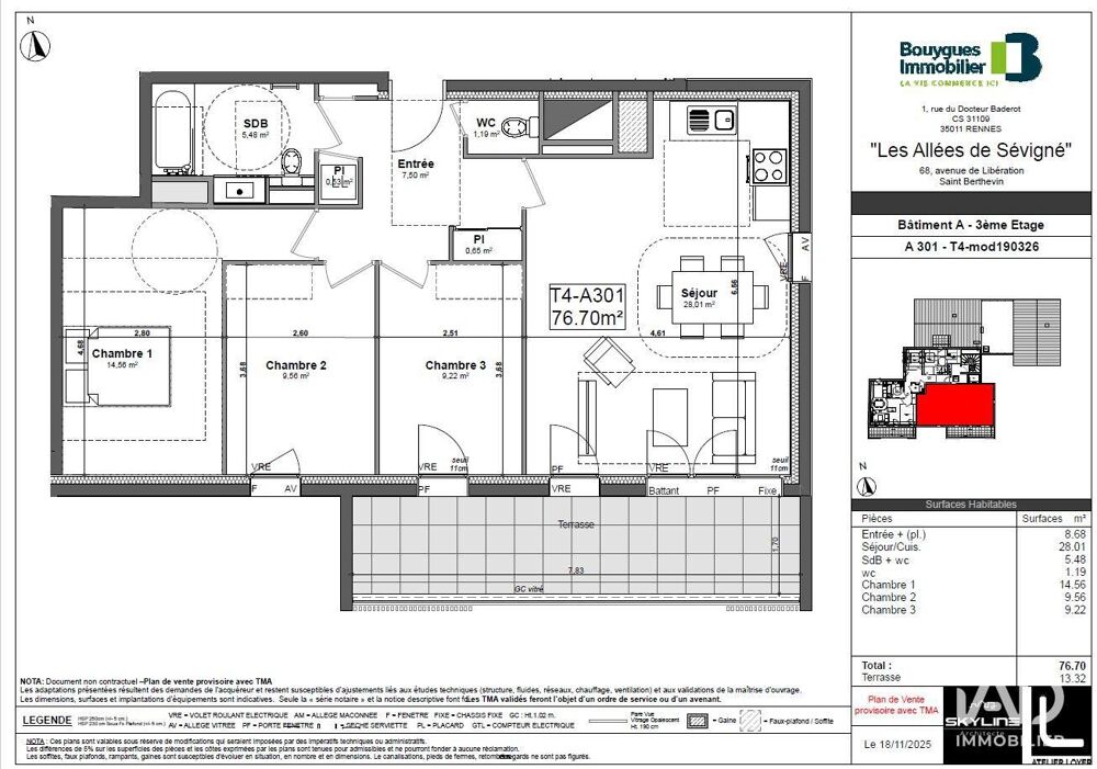 Vente Appartement Vente Appartement 4 pièces Saint-berthevin
