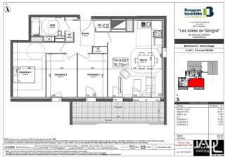  Appartement à vendre 4 pièces 77 m²