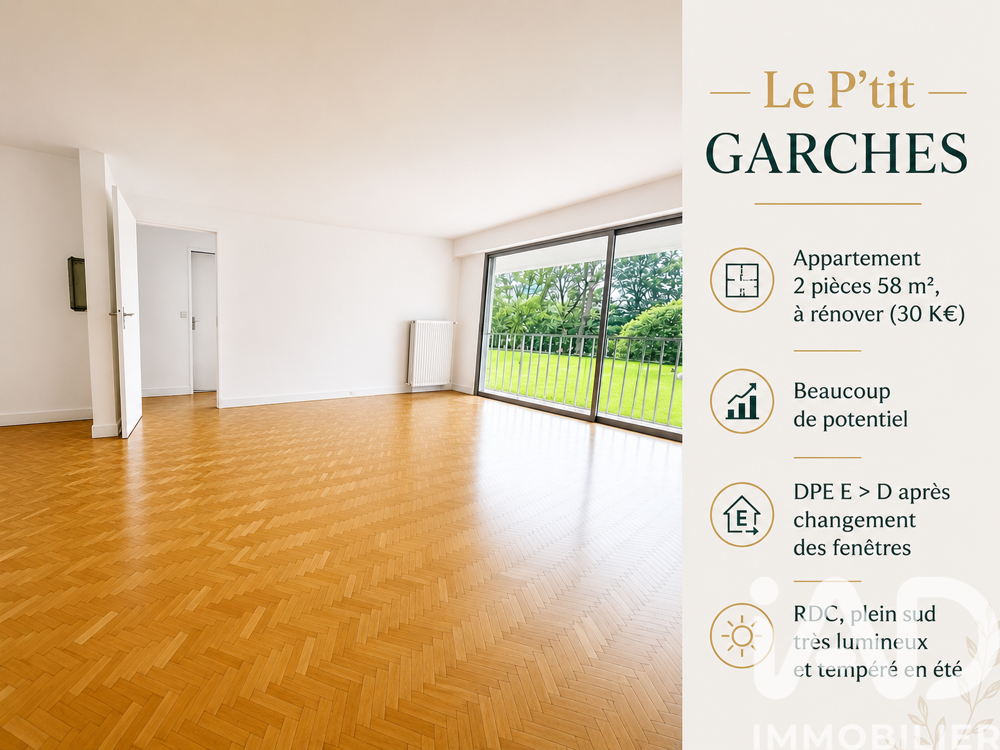 vente Appartement - 2 pièce(s) - 58 m² Garches (92380)